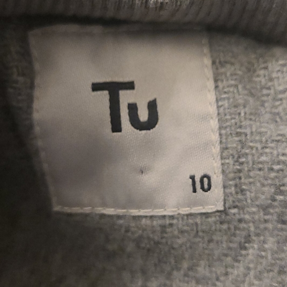 TU Branded crew neck grey coat - Picture 11 of 15